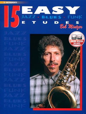 Alfred Music Publishing 15 Easy Jazz Etudes Eb nošu izdevums tenora saksofonam
