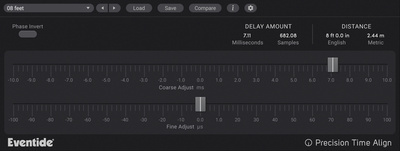 Eventide Precision Time Align laika korekcijas spraudnis