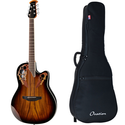 Ovation CelebrityElitePlusCE48P w/bag akustiskās ģitāras komplekts