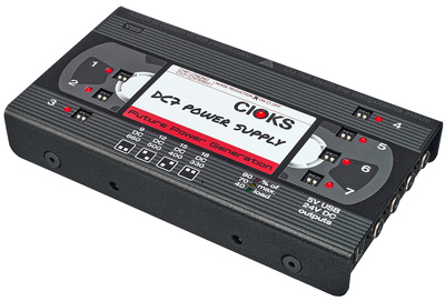 Cioks DC7 VHS Version efektu pedāļu barošanas bloks