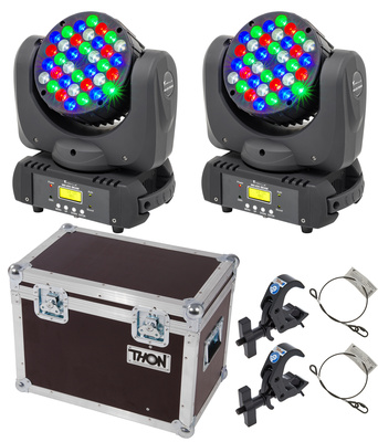 Stairville MH-100 Beam 36x3W LED Bundle staru kustīgās galvas komplekts