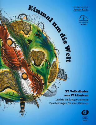 Edition Dux Einmal um die Welt dziesmu grāmata akustiskajai ģitārai