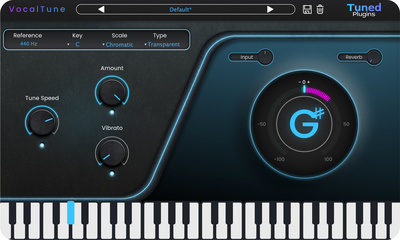 Tuned Plugins Vocal Tune skaņojuma korekcijas spraudnis