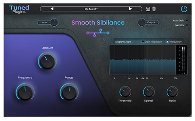Tuned Plugins Smooth Sibilance de-esera spraudnis