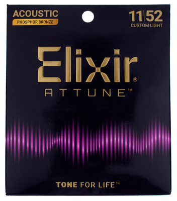 Elixir Attune 21027 Phosphor Bronze akustiskās ģitāras stīgu komplekts
