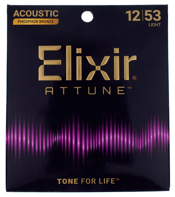 Elixir Attune 21052 Phosphor Bronze akustiskās ģitāras stīgas