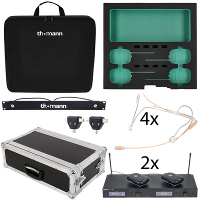 Shure SLXD 4-CH Theatre Set G59 bezvadu mikrofona sistēma ar galvas mikrofonu