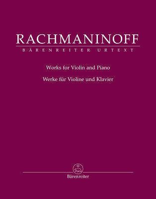 Bärenreiter Rachmaninow Werke für Violin notis vijolei