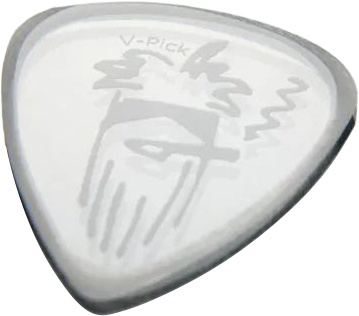 V-Picks Billy Gibbons Clear Ghost Rim ģitāras mediators