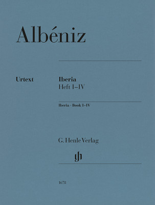 Henle Verlag Albéniz Iberia I-IV nošu izdevums klavierēm