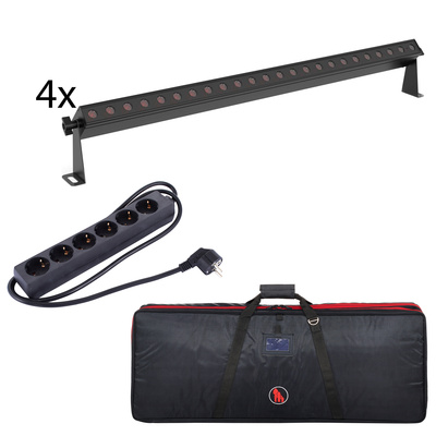Stairville SonicPulse Battery Bundle 10 LED gaismas stieņu komplekts