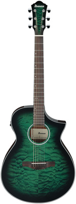 Ibanez AEWC16QA-TEH tērauda stīgu akustiskā ģitāra ar skaņas noņēmēju