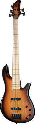 Franz Bassguitars Merak 5 Honey Burst elektriskā basa ģitāra