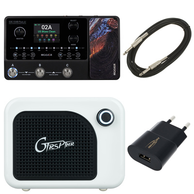 Mooer GE150+ Traveller Bundle WH ģitāras multiefektu pedālis