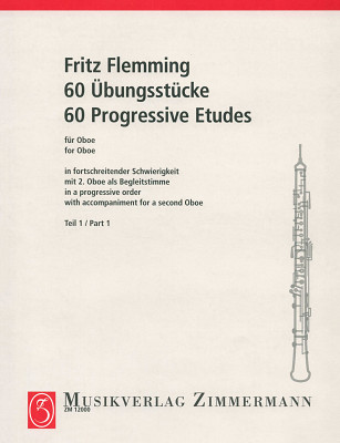 Zimmermann Verlag Flemming Übungsstücke Oboe 1