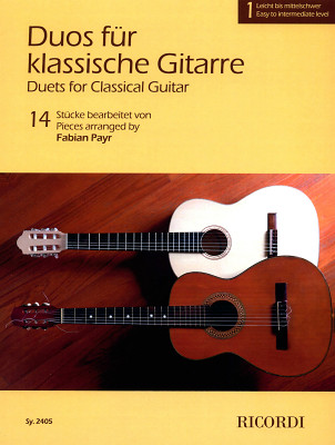 Ricordi Duos für klassische Gitarre 1 notis klasiskajai ģitārai