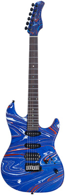 Larry Carlton S7 SW Blue Swirl elektriskā ģitāra