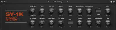 Rave Generation SY-1K Trigger Rhythm virtuālais instruments