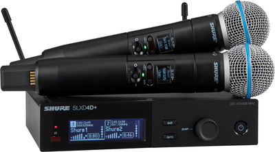Shure SLXD24D+E/Beta58 G65 bezvadu mikrofona sistēma