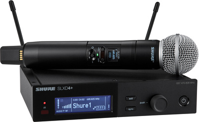 Shure SLXD24+E/SM58 S50 bezvadu mikrofona sistēma ar rokas mikrofonu