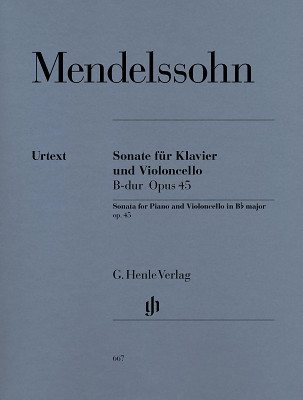 Henle Verlag Mendelssohn Cellosonate B-Dur