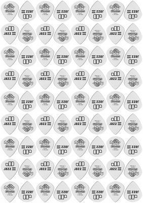 Dunlop Tortex White Jazz III 1,14 72