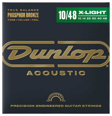 Dunlop Ph/Bronze Set 10-48 struny do gitary akustycznej