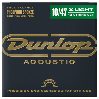 Dunlop Ph/Bronze 12-Set 10/47 struny do gitary akustycznej