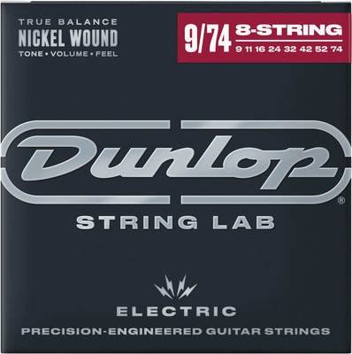 Dunlop 09-74 8str struny do gitary elektrycznej