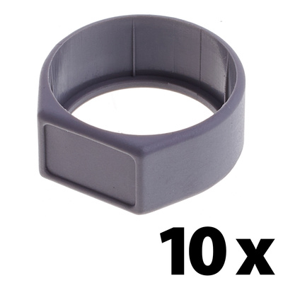 Neutrik XCR Grey 10x pierścień kodujący