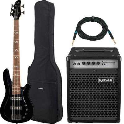 Harley Benton B-550 Black Prog w/Warwick