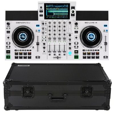 Denon DJ SC Live 4 white Case zestaw konsoleta DJ