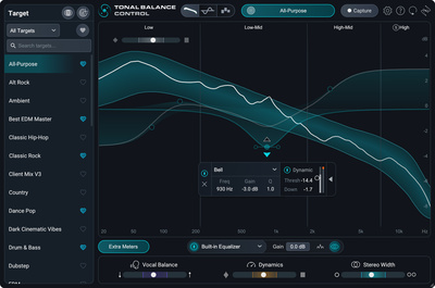 iZotope Tonal Balance Control 3 wtyczka audio Pinguin PG-AMM-Lite