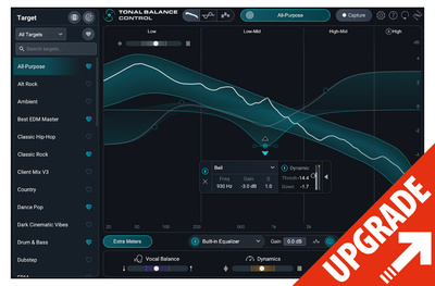 iZotope Tonal Balance Control 3 UPG wtyczka audio Pinguin PG-AMM-Lite