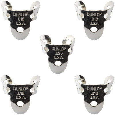 Dunlop Nickel Silver 4F 1T .018 IN sada palcových trsátek