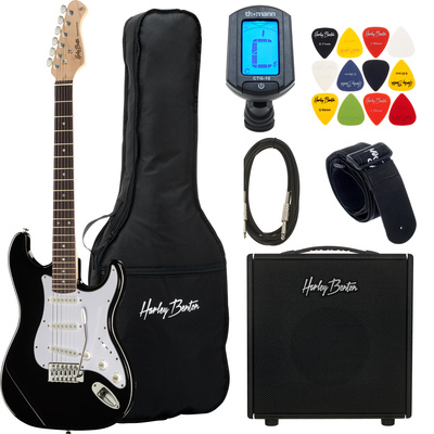 Harley Benton ST-20 BK Std.DNAFX AmP10 Set