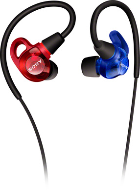 Sony IER-M500 red and blue