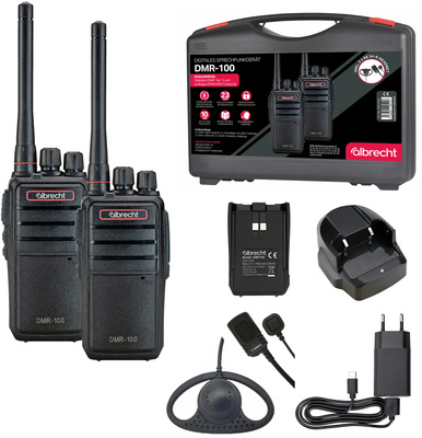 Albrecht DMR 100 Case 2 AE34-K zestaw radiotelefonów