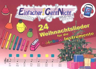 LeuWa-Verlag 24 Weihnachtslieder Rainbow nuty na pianino