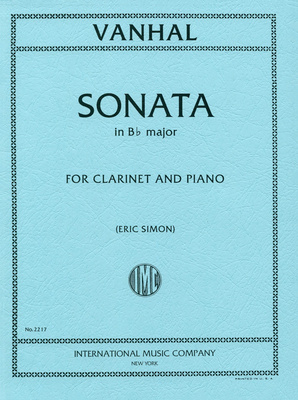 International Music Company Vanhal Sonate B-Dur Klarinette nuty na klarnet