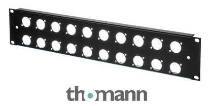 Thon Rack Panel 2U 20XLR 90°