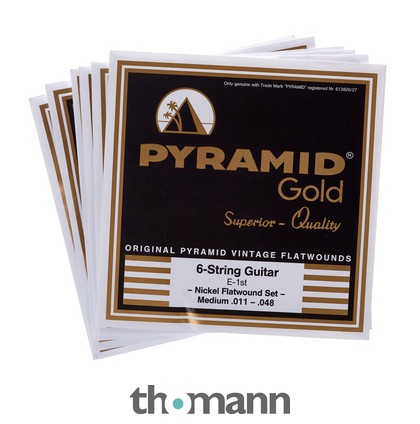 Pyramid gold flatwound guitar strings cheap