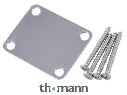 Fender Neck Plate Vintage Plain Chrom