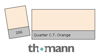 Lee Filter Roll 206 Q.C.T. Orange