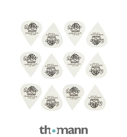 Dunlop Plectrums Tortex Sharp 1,50 12