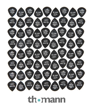 Dunlop Tortex Black Silver Jazz 100