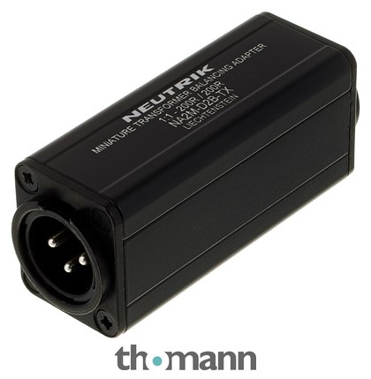 Adaptateur D'équilibrage Neutrik NA2M-D0B-TX + NA2M-D2B-TX - Miniature, Ouvert