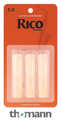 DAddario Woodwinds Rico Alto Sax 3.0 - 3-Pack