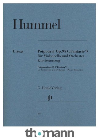 Henle Verlag Hummel Potpourri op.95 Cello