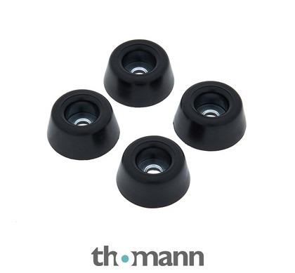 Gommifuß 30x15 Mm Per Attrezzi 24 Piedini In Gomma Con Inserti Acciaio 30x15mm - Per Mobili, Casse, Attrezzi, Adam Hall 4901 Gomma Con Inserto Acciaio - Foto 3